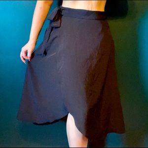 Beautiful black half wrap skirt